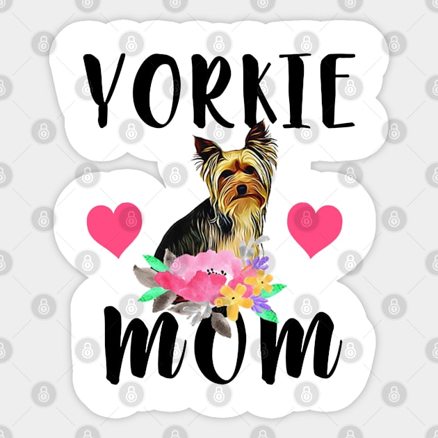 Sweet Yorkie Dog Mom Sticker by QUYNH SOCIU